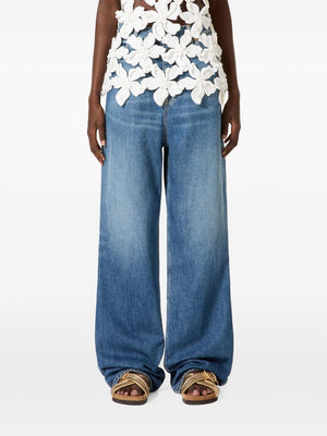 VALENTINO 2024 Women's Blue Denim Jeans for a Timeless Fashion Statement