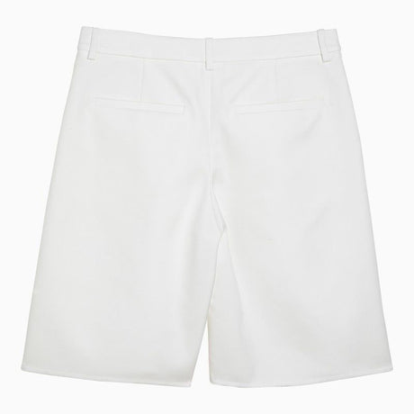VALENTINO Elegant White Cotton Bermuda Shorts