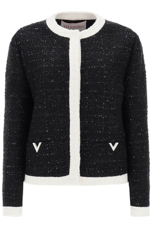 VALENTINO GARAVANI Glaze Tweed Jacket in Mixed Colours for Women - SS24