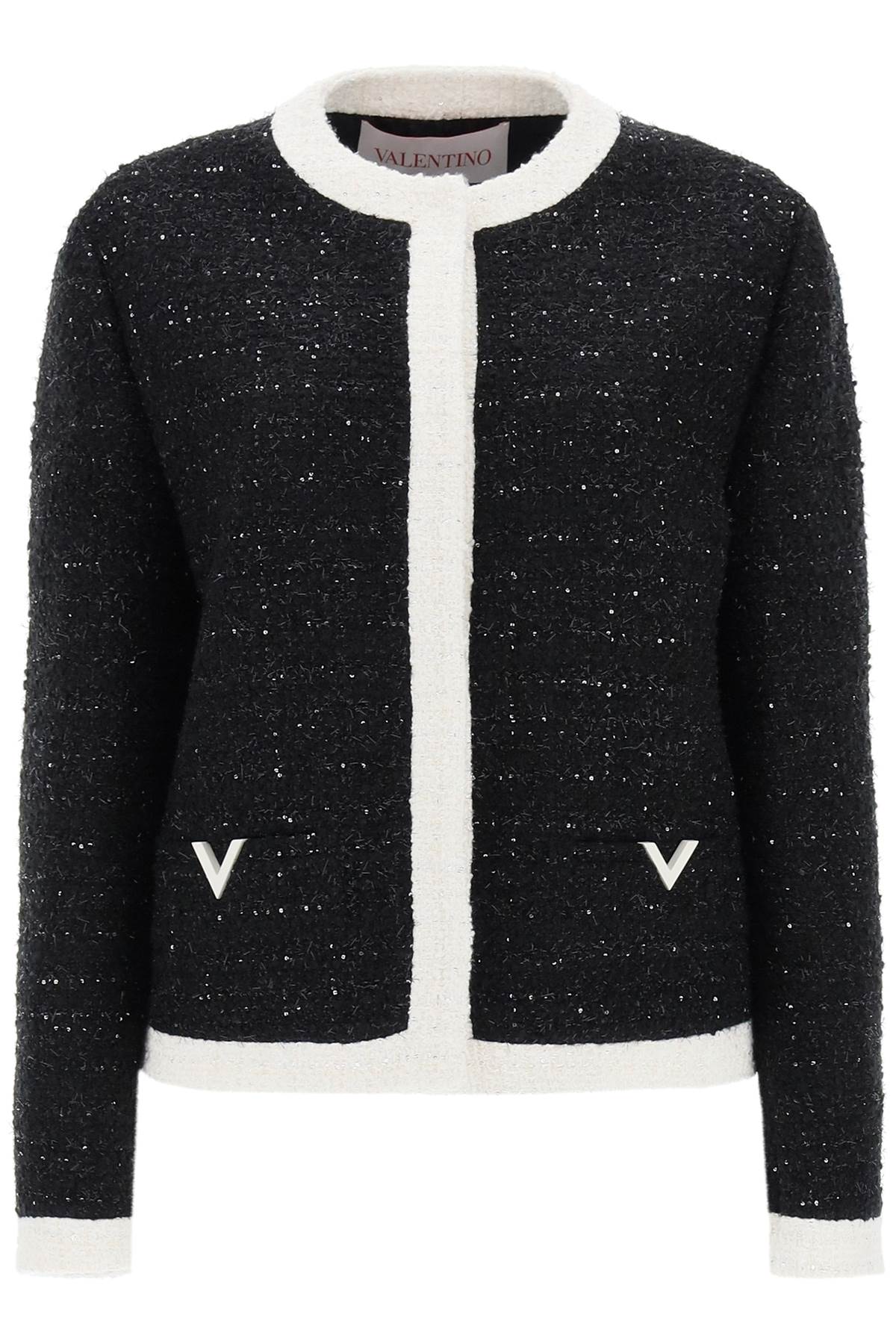 VALENTINO GARAVANI Glaze Tweed Jacket in Mixed Colours for Women - SS24