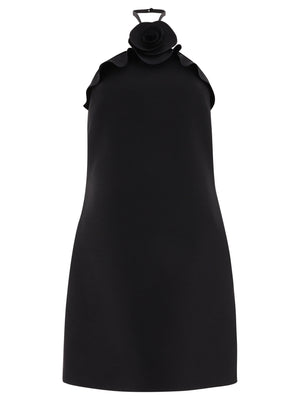 高端黑色羊毛丝绸长裙-SS24系列