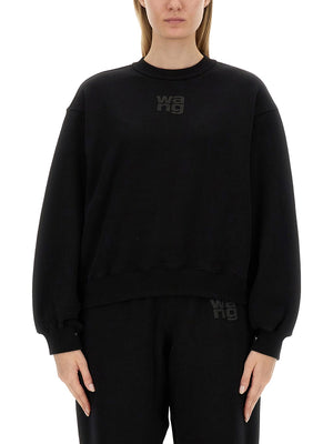 T BY ALEXANDER WANG Casual Sweatshirt with Logo - Regular Fit