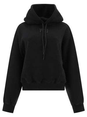 ALEXANDER WANG Puff Logo Structured Terry Hoodie