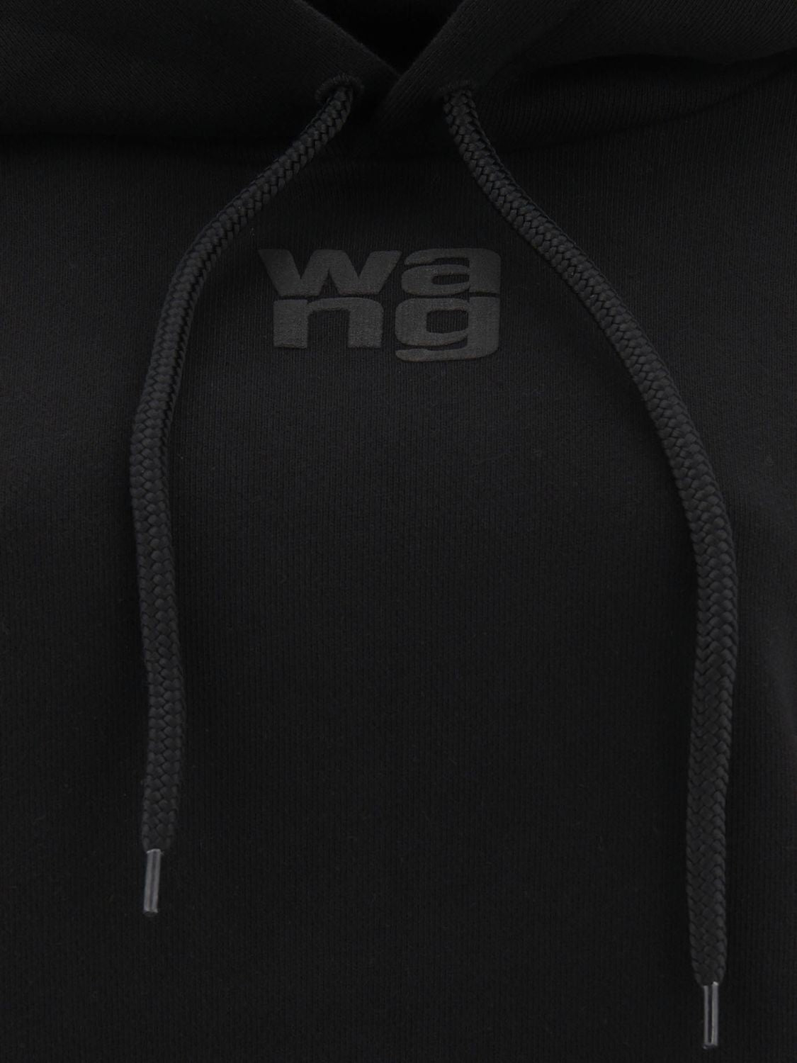 ALEXANDER WANG Puff Logo Structured Terry Hoodie