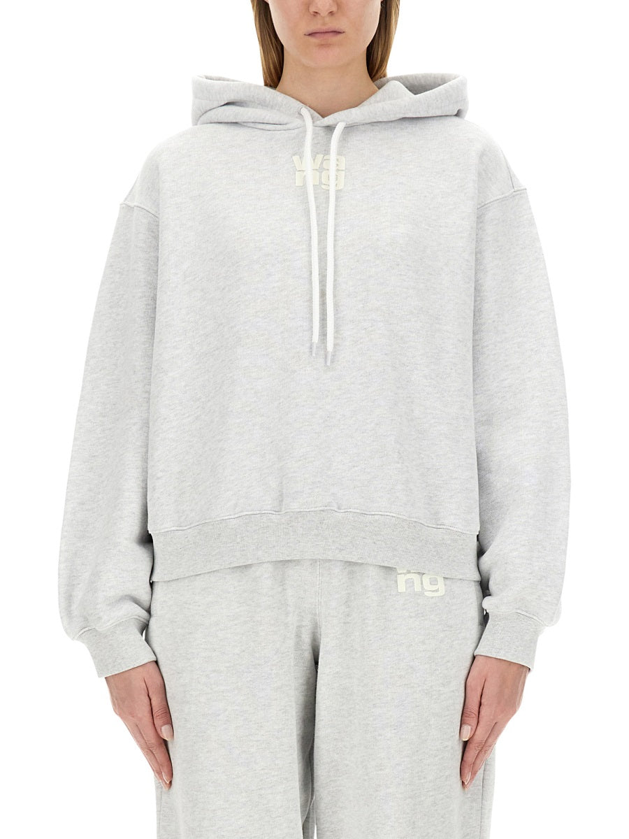 T BY ALEXANDER WANG Oversized Logo Sweatshirt