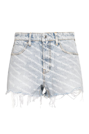 ALEXANDER WANG High-Waisted Mini Denim Shorts