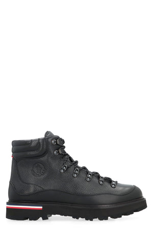 MONCLER Sturdy Black Hiking Boots for Men - FW23