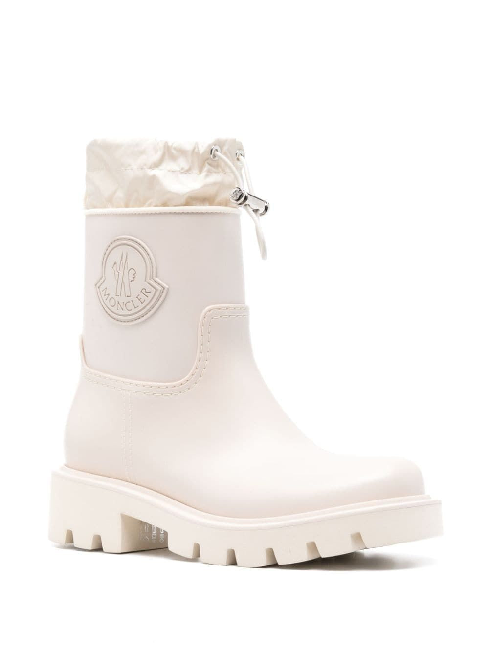 MONCLER Kickstream White Rain Boot for Women