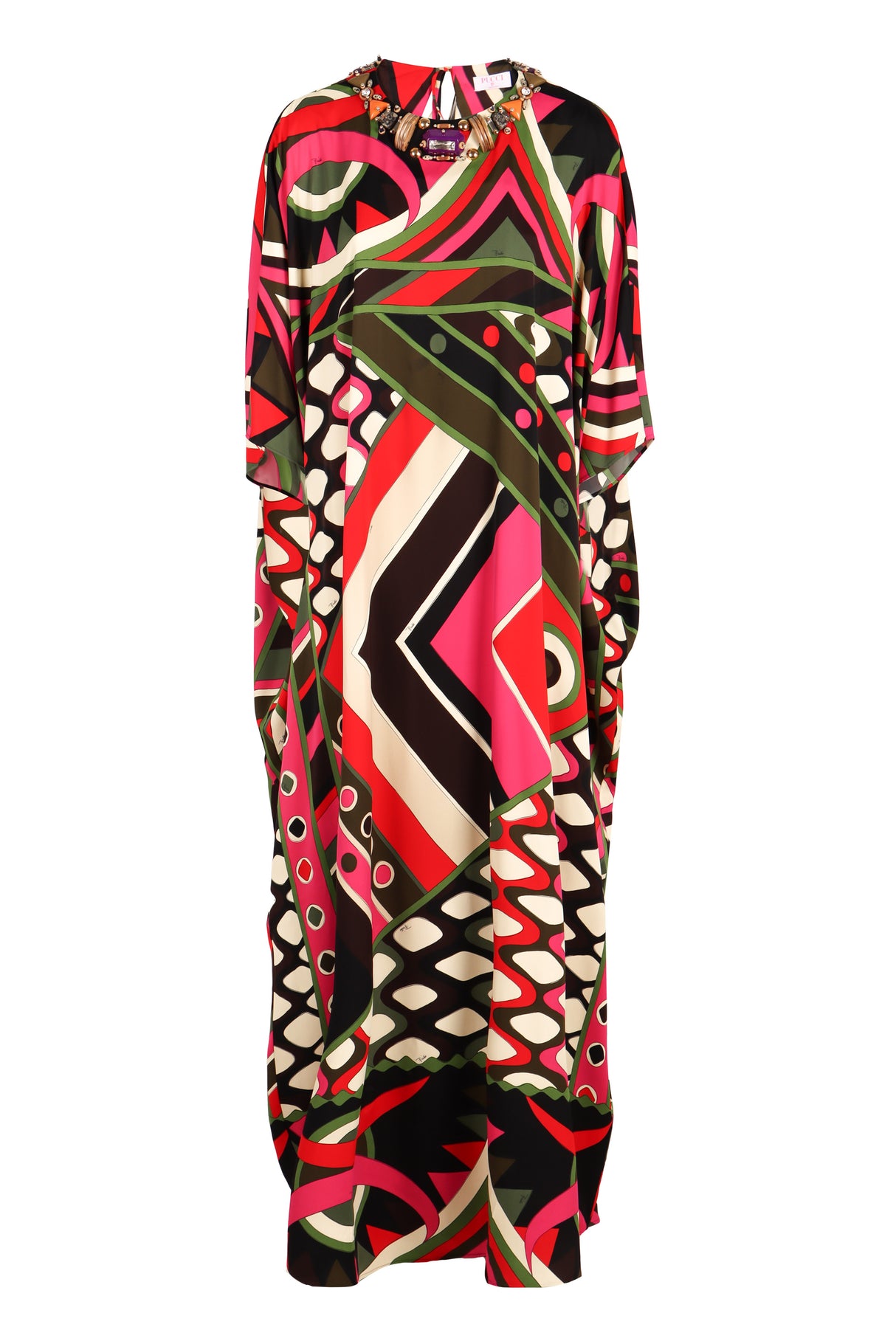 EMILIO PUCCI Vibrant Printed Kaftan Dress