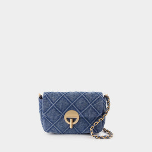 VANESSA BRUNO	 Midnight Blue Coton Crossbody Bag MM