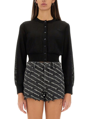 T BY ALEXANDER WANG Cropped Cardigan (Regular Fit)