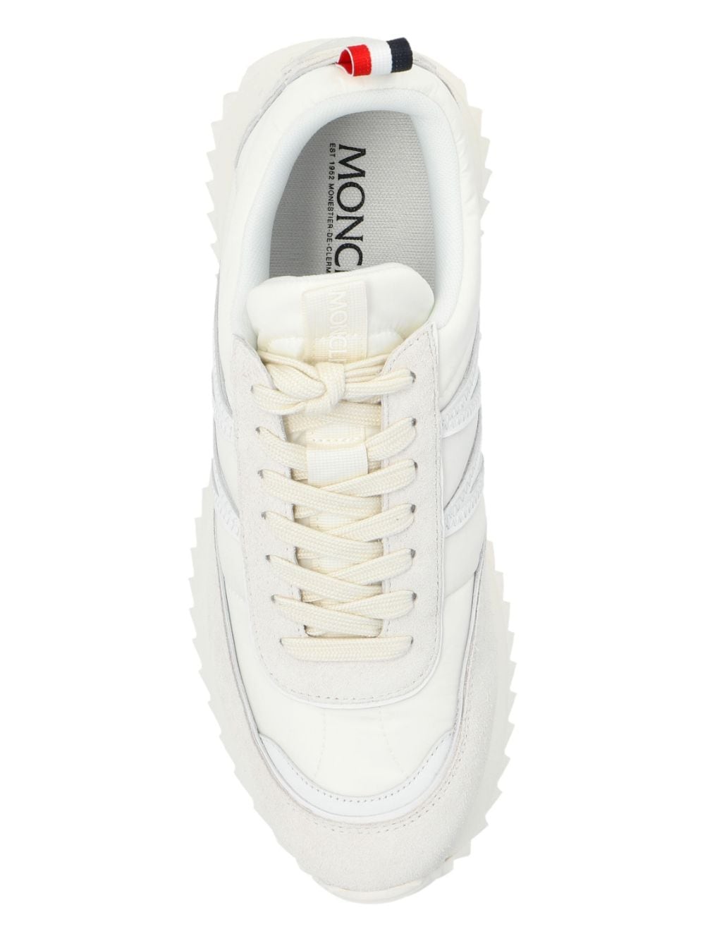 MONCLER Pacey White Leather Sneakers