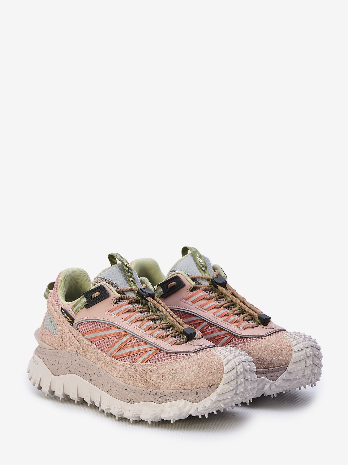 MONCLER Pink Trailgrip Sneakers for Women with Vibram Sole