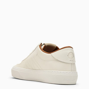 MONCLER Men's Tan Leather Low Top Sneakers for SS24