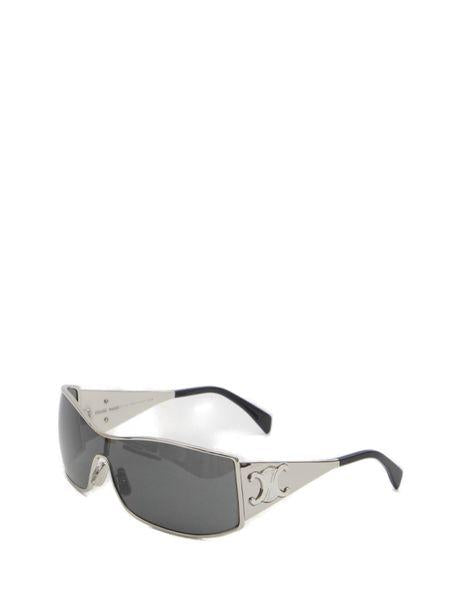 CELINE Men's Gray Triomphe Metal Racer Sunglasses for SS24