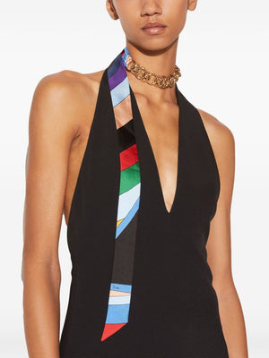 EMILIO PUCCI Multicolour Print Silk Necklace