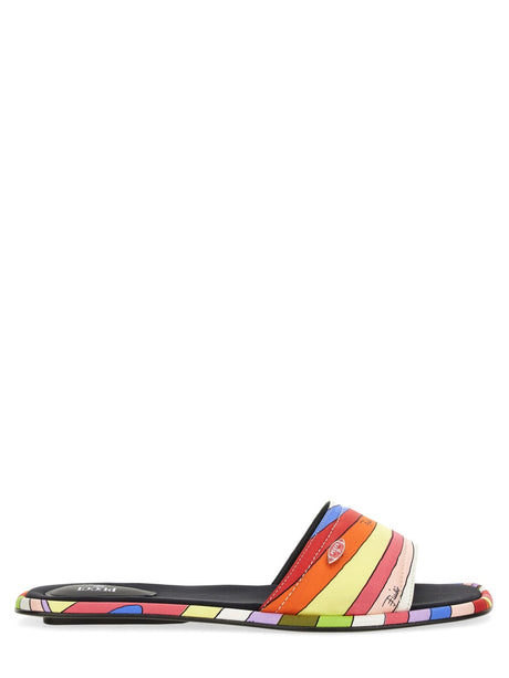 EMILIO PUCCI Silk Slide Sandal for Women