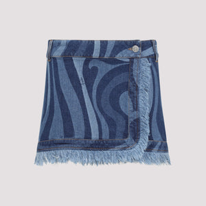 EMILIO PUCCI Chic Denim Mini Skirt for Women