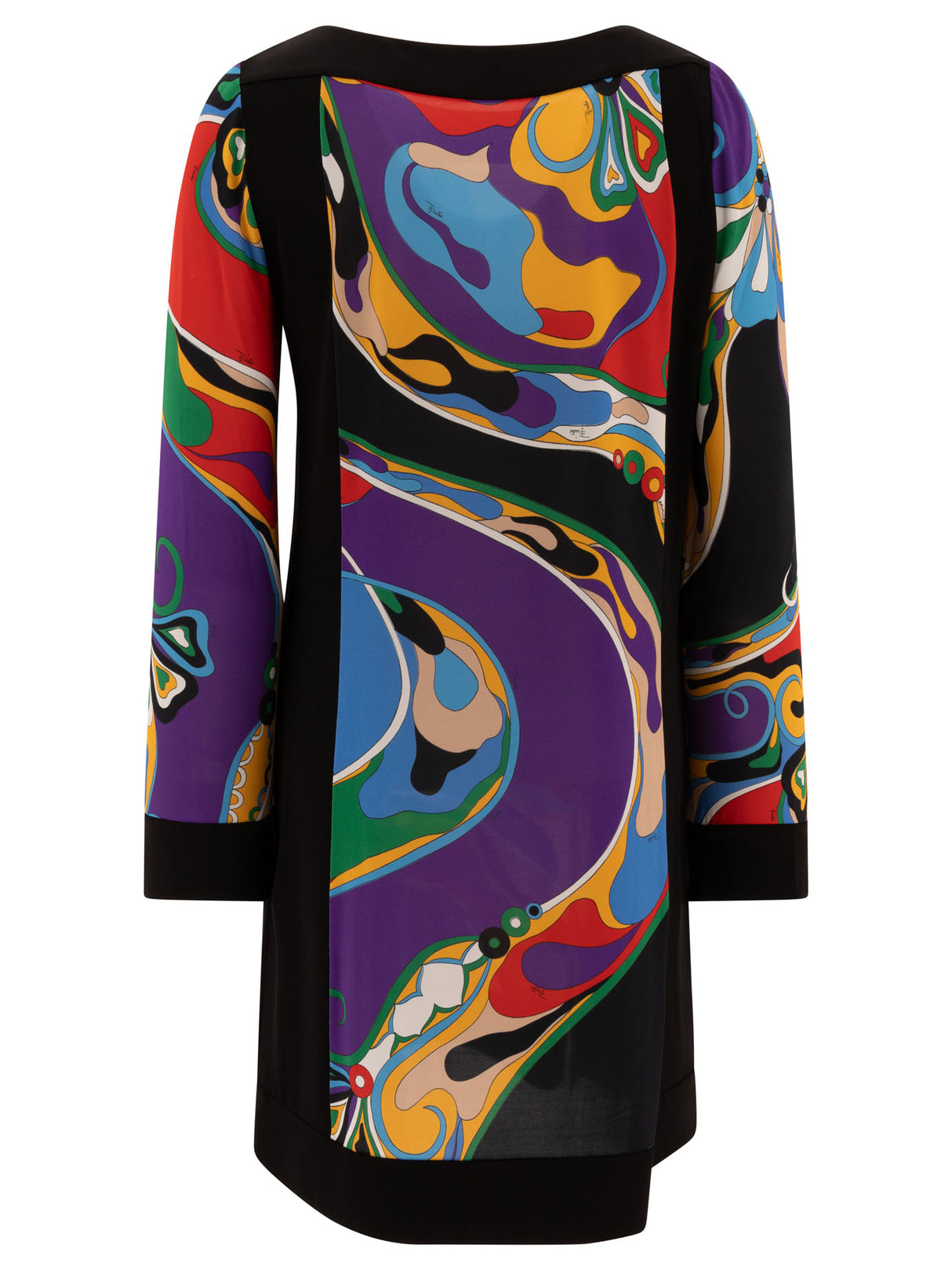 EMILIO PUCCI Relaxed Fit A-Line Dress with Orchid Print