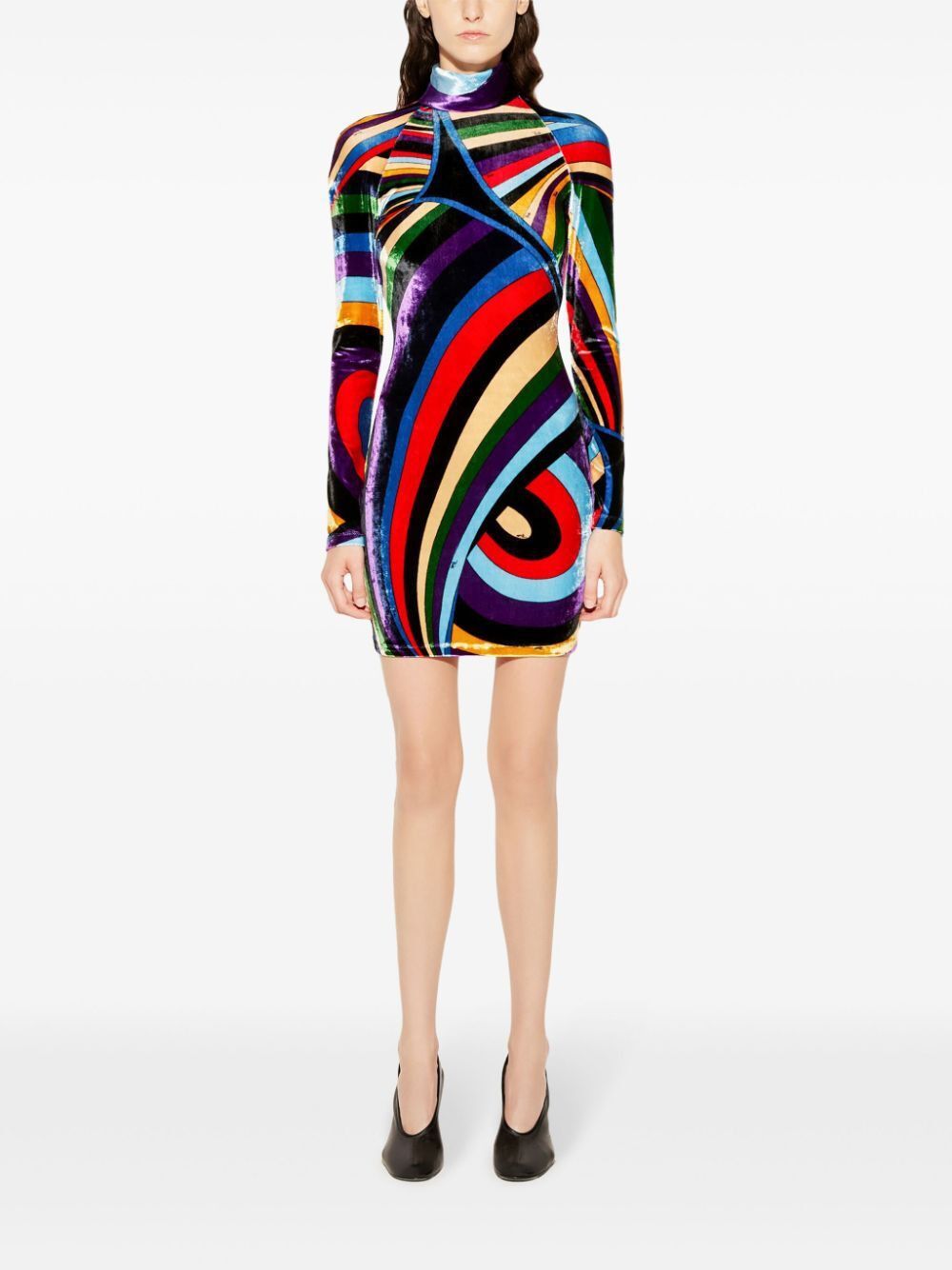 EMILIO PUCCI Multicolour Iride Print Mini Dress for Women