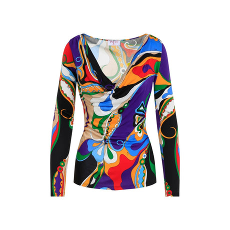 EMILIO PUCCI Long Sleeve Viscose Blouse