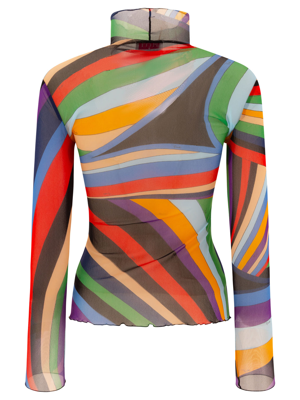 EMILIO PUCCI Slim Fit Iride-Print Long Sleeve Top