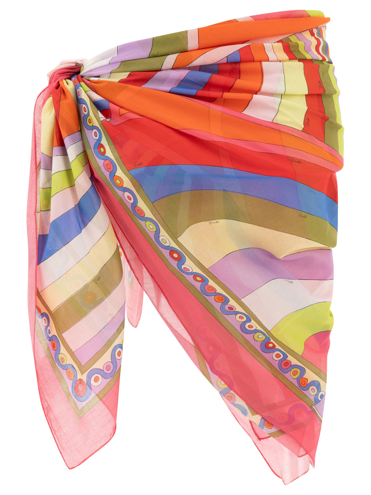 EMILIO PUCCI Iridescent Waves Mini Sarong