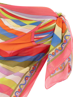 EMILIO PUCCI Iridescent Waves Mini Sarong