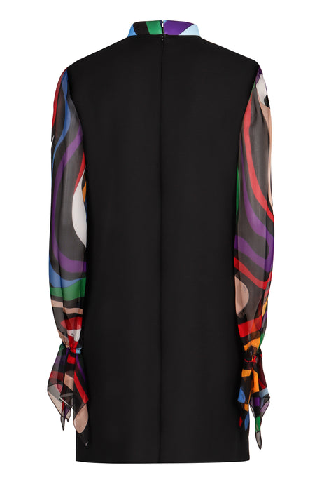 EMILIO PUCCI Elegant Marmo Print Cady Dress