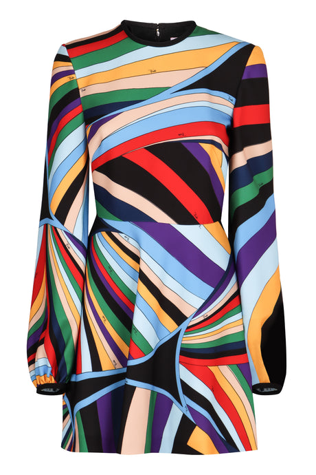 EMILIO PUCCI Vibrant Multicolour Mini Dress for Women - FW24 Collection