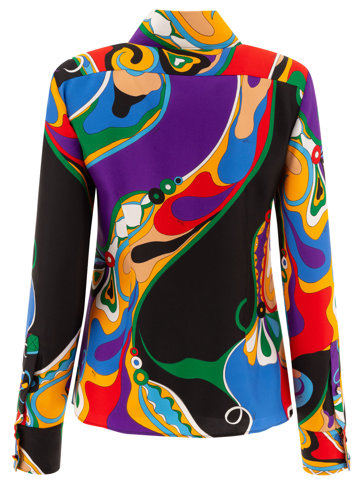 EMILIO PUCCI Orchidee-Print Silk-Twill Shirt - Relaxed Fit Long Sleeves