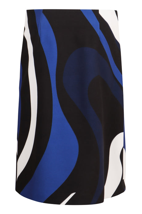 EMILIO PUCCI Marmo-Print Wrap Skirt