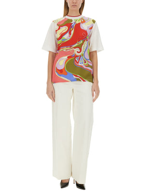 EMILIO PUCCI Printed Cotton T-Shirt - Size S