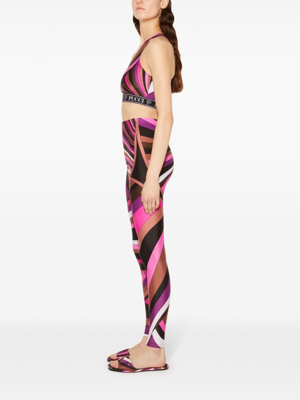 EMILIO PUCCI High-Waisted Graphic Print Leggings