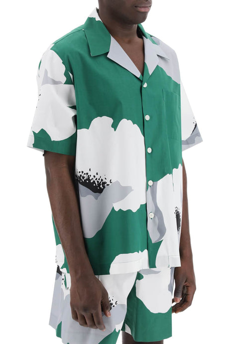 VALENTINO GARAVANI Men's 2024 Spring/Summer VALENTINO FLOWER PORTRAIT MOTIF Long Sleeve Shirt