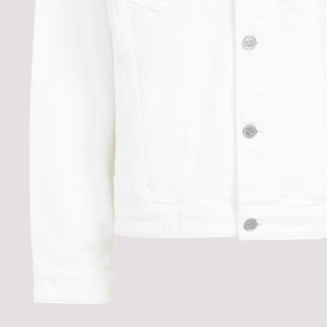 VALENTINO Men's White Denim Jacket for SS24