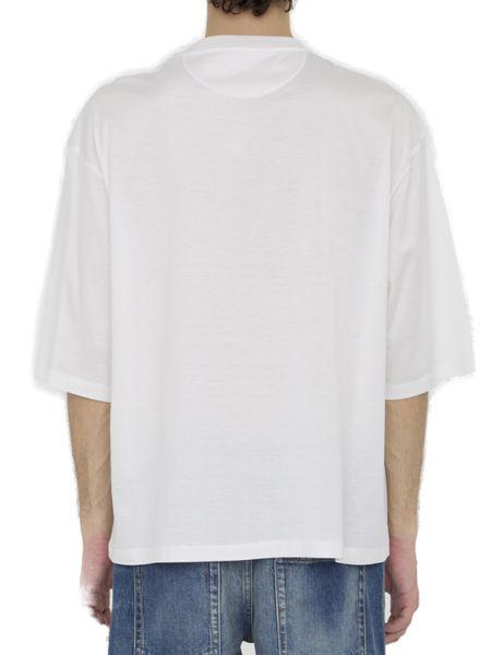 VALENTINO GARAVANI White Valentino Flower Portrait T-Shirt for Men - US Size
