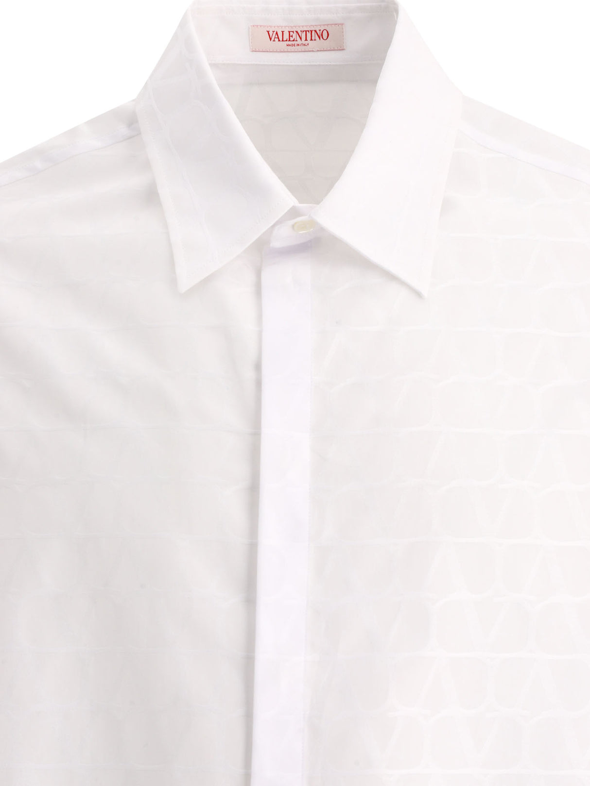 VALENTINO Men's 24SS Long Tops - Iconographic White Shirt