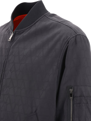 VALENTINO Stylish Men's Black Jacket for 2024 Spring/Summer Collection