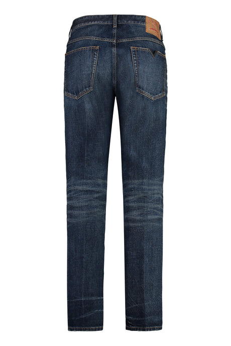 VALENTINO Stylish Blue Carrot-Fit Jeans for Men