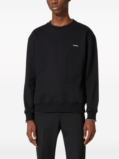 VALENTINO Black Men's Sweater for 2024 Spring/Summer Season