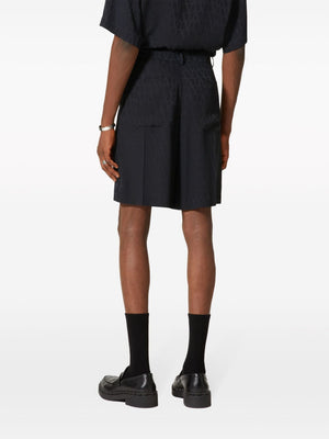 VALENTINO Luxurious Italian Silk Bermuda Shorts for Men