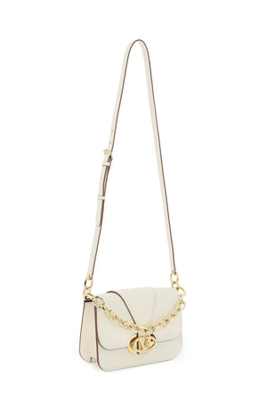 VALENTINO GARAVANI Mini Ivory Shoulder Bag with Signature Twist-Lock Closure