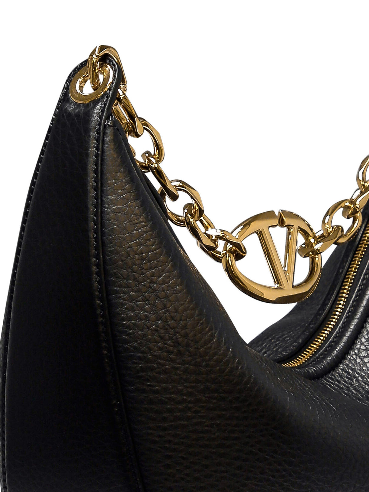 VALENTINO GARAVANI 24SS Black Shoulder Bag for Women with Sleek Design and Multiple Pockets