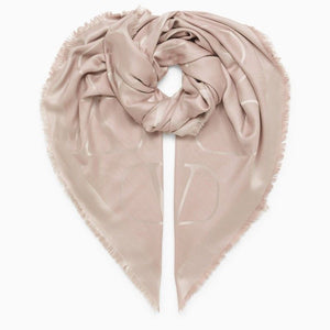 LIGHT PINK SILK AND WOOL STOLE