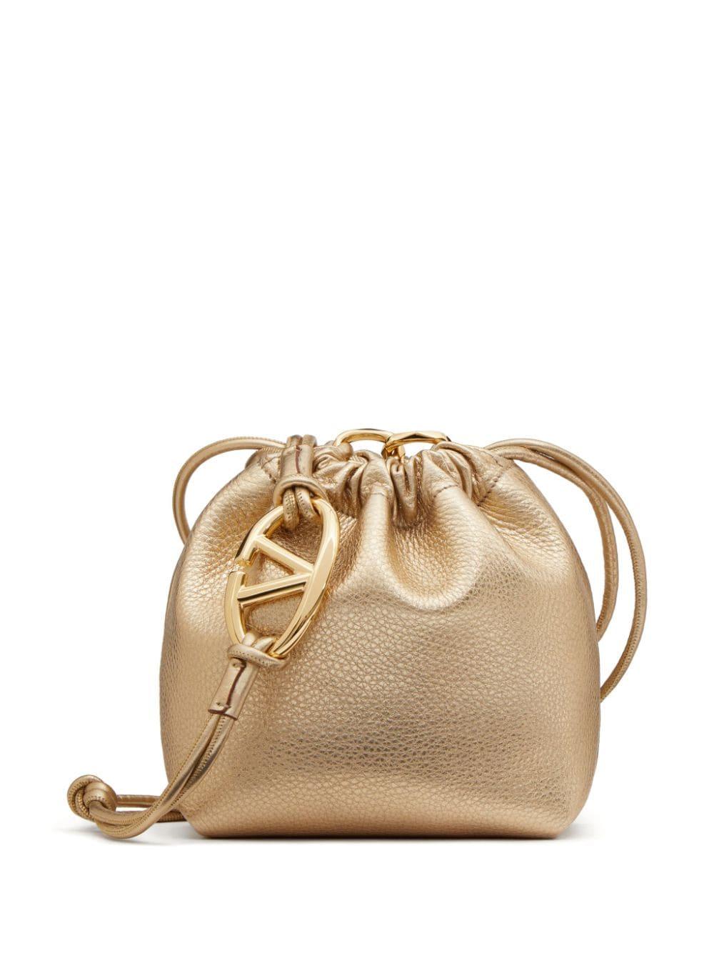 Drawstring Mini Handbag with VLOGO Emblem - Mekong