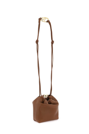 VALENTINO Women's Tobacco Brown Mini Leather Bucket Bag - SS24