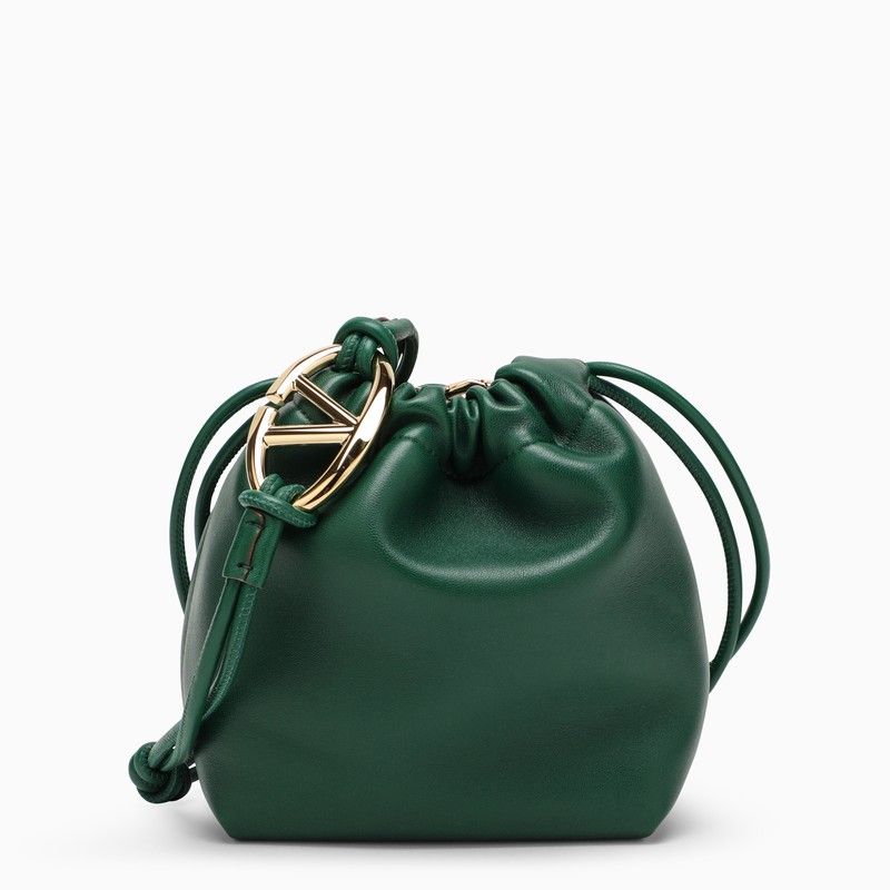 VALENTINO GARAVANI Mini Bucket Handbag in Amazon Green