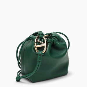 VALENTINO GARAVANI Mini Bucket Handbag in Amazon Green