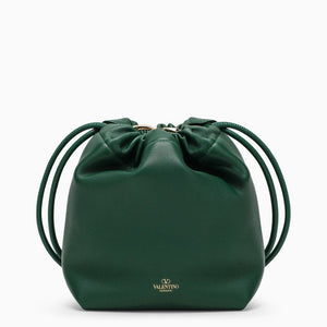 VALENTINO GARAVANI Mini Bucket Handbag in Amazon Green